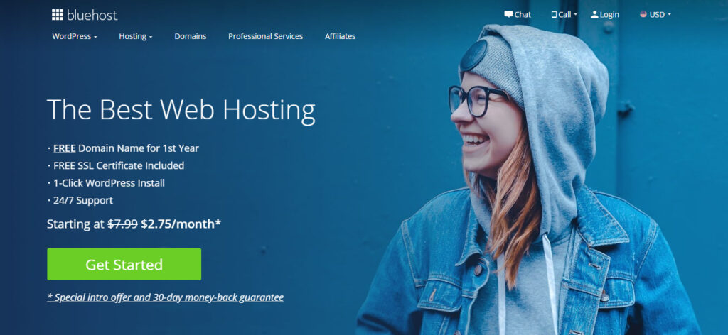 web bluehost